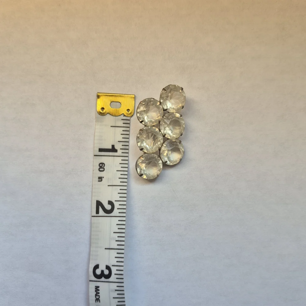 Vintage clear rhinestone